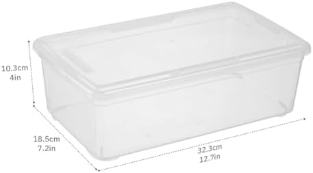 Shoe Storage Box Plastic Stackable Storage Containers - Image 2
