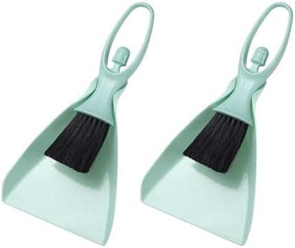 uxcell 2 Pcs Mini Dustpan and Brush Set, Small Broom and Dustpan Set by uxcell
