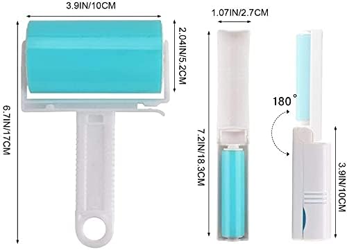 NUOBUT Reusable Sticky Lint Roller 3 Pack, Large & 2 Mini - Image 5