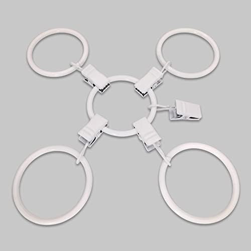 LLPJS 40 Pack Metal Curtain Rings - Image 5