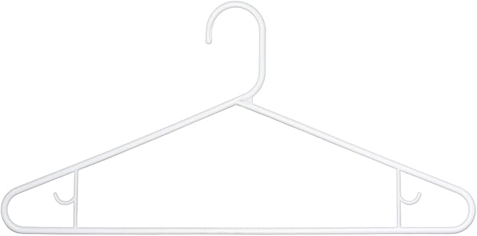 Clorox White Plastic Clothes Hangers – 10 Pack | Ideal - Image 4