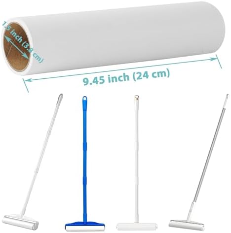 9.45 inch Lint Roller Refills for Floor Lint Roller Replacement 9.4 inch to 9.5 - Image 2