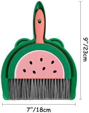 Mini Dustpan and Broom Set Compact Watermelon Lemon Small Hand Dustpan and - Image 5