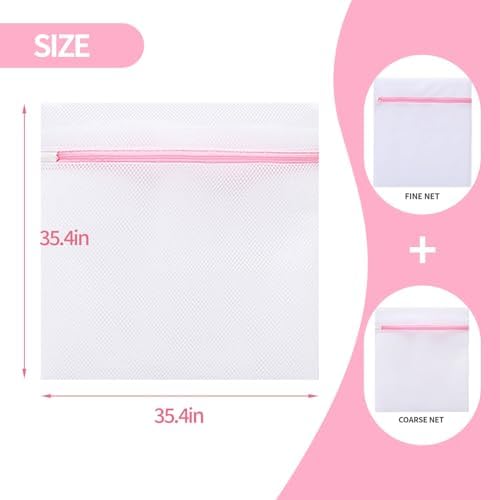 Extra Large Mesh Laundry Bags Washing Bag 6Pack Delicates Bag and Zipper - Image 7