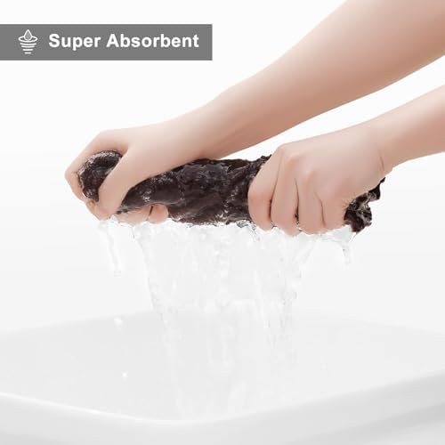 Homaxy Super Soft Absorbent 16 Pack Coral Velvet Dish Cloths - Image 3