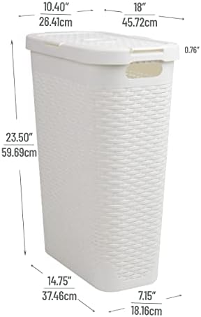 Mind Reader Slim Laundry Hamper - Image 3