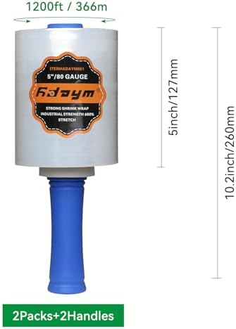 Stretch/Shrink Wrap Roll 5" x 1200' - Image 5