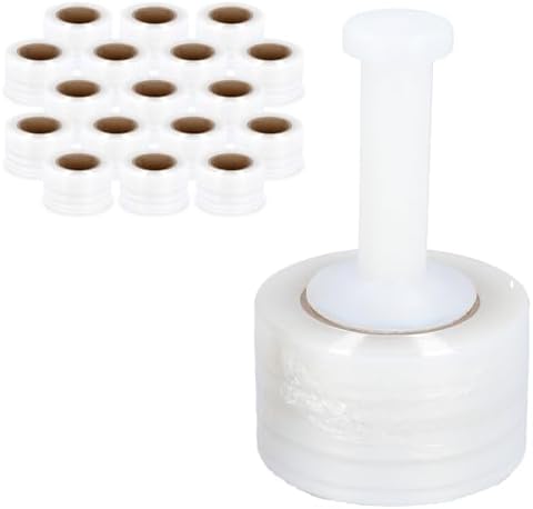 PSBM Mini Stretch Wrap with Plastic Handle 648 Rolls 3 Inch x 1000 Feet 80 - Image 2
