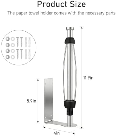 SetSail Paper Towel Holder, Paper Towel Holder Under Cabinet - Image 2