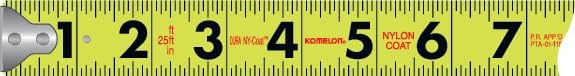 Komelon 435HV High-Visibility Professional Tape Measure, 35-Feet by 1-Inch - Image 5