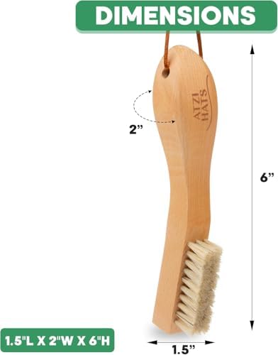 Laundry Stain Remover Clothes Brush Set of 2 Natural Soft Boar Bristle White & - Image 5