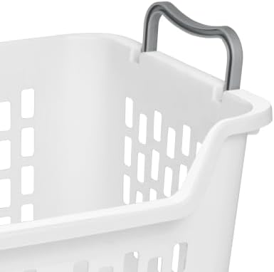 Sterilite 24 Pack Stacking Laundry Basket, 2 Bushel Clothes Hamper - Image 7