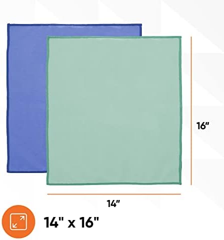 Superio Microfiber Glass Cleaning Cloth, Mirror & Window Miracle Cloth Lint & - Image 2