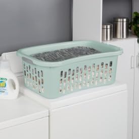 Sterilite 18 Pack HipHold Laundry Basket, Plastic Rectangle Clothes Hamper - Image 5