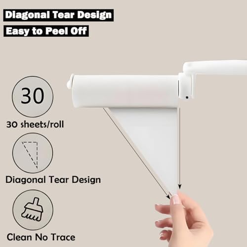 Mini Travel Lint Roller with 300 Sticky Sheets, Compact Portable Pet Hair - Image 6