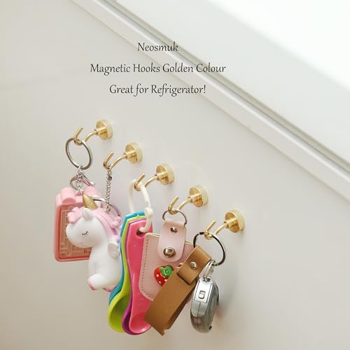 Neosmuk Magnetic Hooks Cruise Ship Essential, 30lb+ Gold, 5 Pack - Image 3