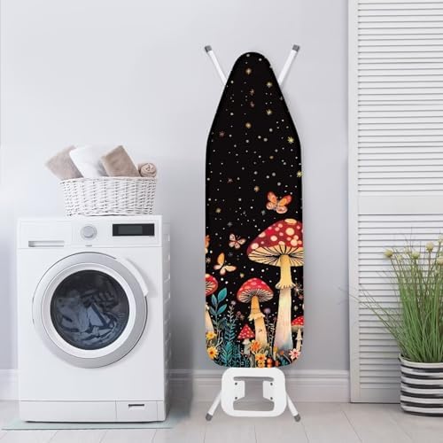 Red Mushroom Ironing Board Cover Universal Stretchy Stain Reisstant Cover - Image 4