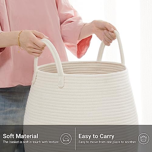 Extra Large Laundry Hamper Basket 105L Woven Blanket Basket - Image 5