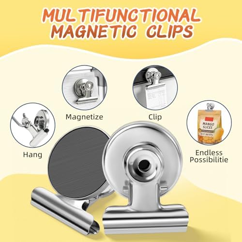 VNDUEEY 50 Pack Fridge Magnets Refrigerator Magnets, Strong Magnetic Clips - Image 2