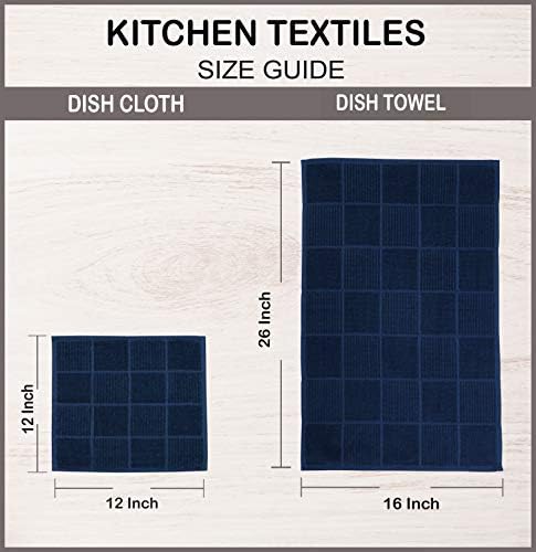 AMOUR INFINI Kitchen Towels Pack of 4, Terry Cotton Dish Towels, Ultra Absorbent - Image 7