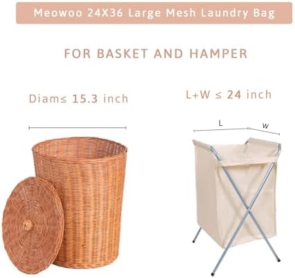 Meowoo 4Pcs Large Mesh Laundry Bag - Image 2