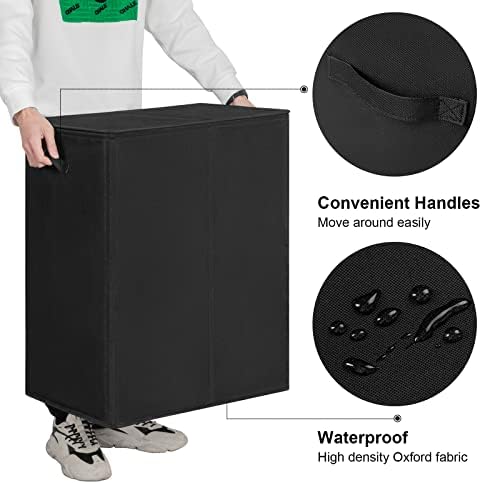 WOWLIVE 180L Double Laundry Hamper 2 Section - Image 6
