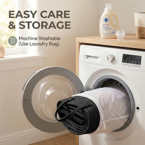 JMvicyroam 65L Extra Large Machine Washable Cotton Rope Blanket Basket - Image 5