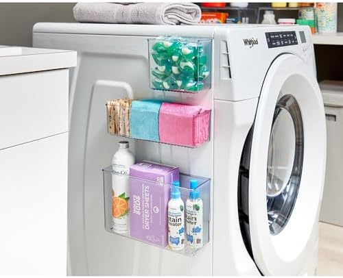 iDesign Magnetic Large Clear Plastic Organizer Bins - Image 5