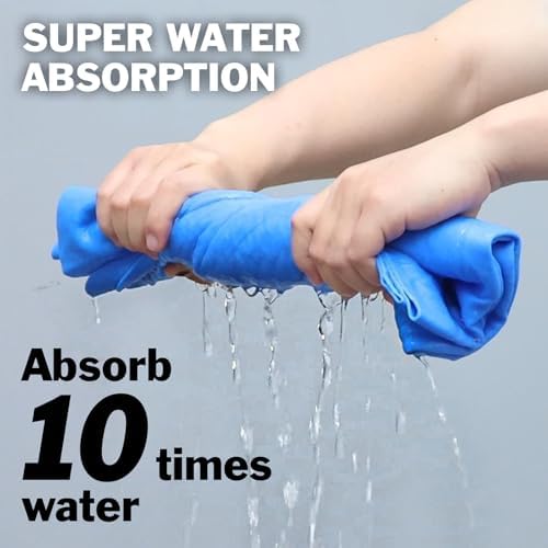 6 Pack Premium Shammy Cloth for Car Drying, 26”x17” Chamois Towel for Car - Image 3