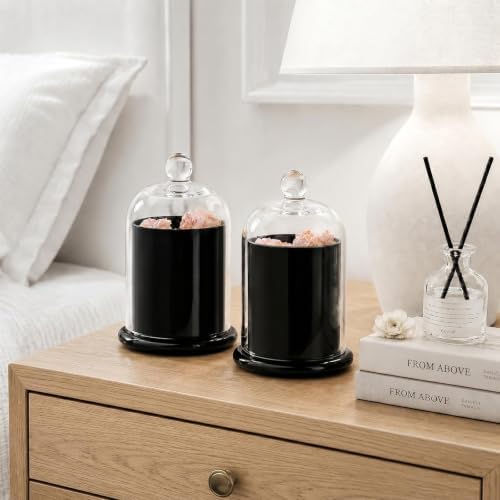 rejomiik Qtip Holder Glass Apothecary Jars - Image 6
