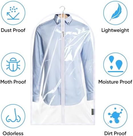 BALEINE 12PK Clear Garment Bags - Image 3