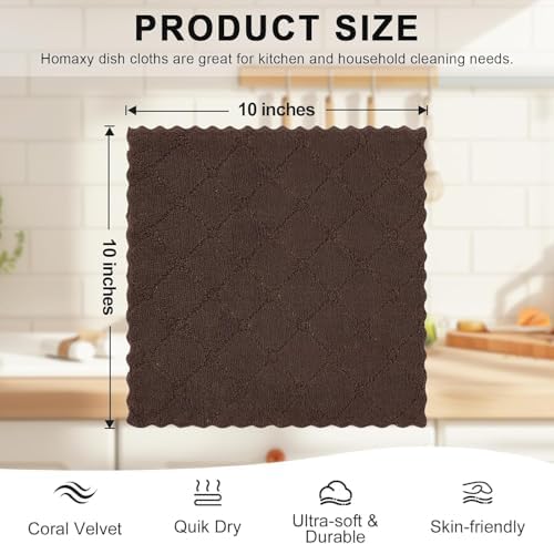 Homaxy 24 Pack Super Soft & Absorbent Dish Cloths - Image 5