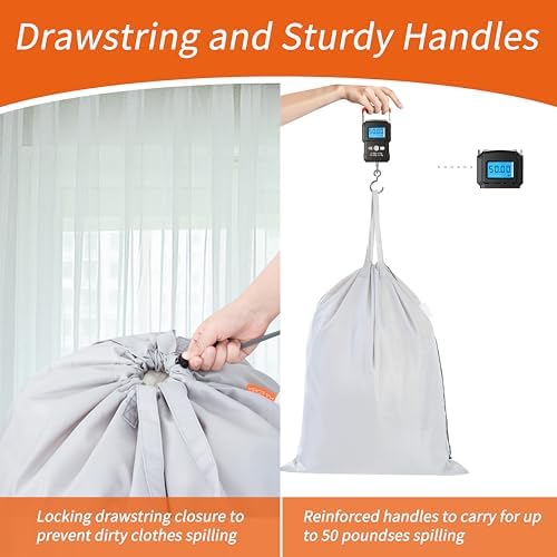 Polecasa 2 Pack Extra Heavy Duty Laundry Bag - Image 4