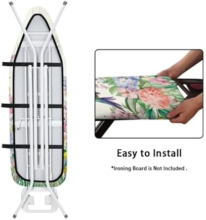 Hummingbird Flower Ironing Board Cover and Padding Heavy Duty Pad Decorative - Image 5