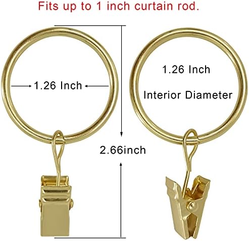 LLPJS 40 Pack Curtain Rings - Image 2