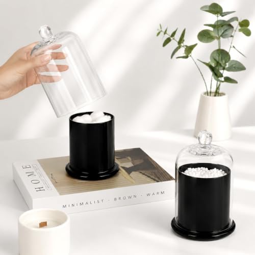 rejomiik Qtip Holder Glass Apothecary Jars - Image 5