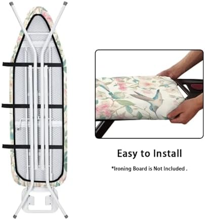 Floral Hummingbirds Ironing Board Cover and Pad Cover - Image 4