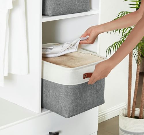 DECOMOMO Storage Bins, Extra Large Fabric Storage Baskets - Image 2