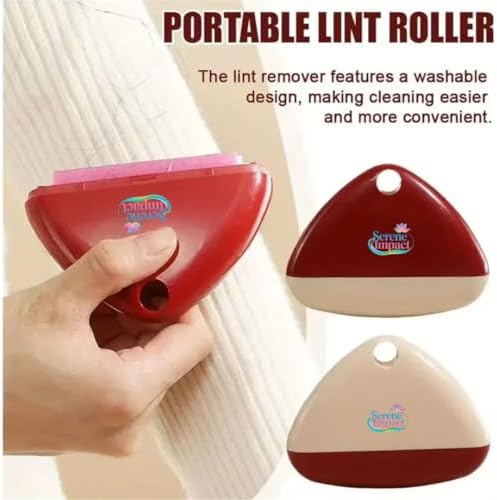 Reusable Sticky Lint Roller for Clothes, Portable Washable Pet Hair Remover - Image 3