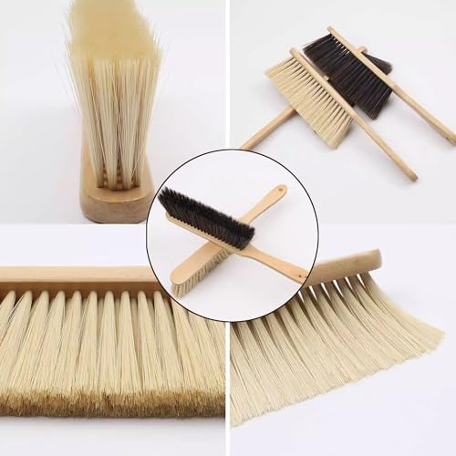 Wooden Bench Brush with Soft Bristles – 2 Pack Wide Table & Counter Dusting - Image 3