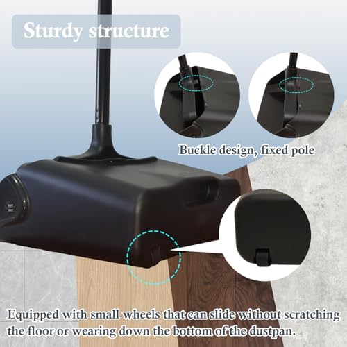 3-Pack Commercial Upright Dust Pan - Image 4