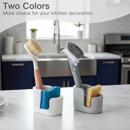 2-in-1 Diatomite Sponge Holder for Kitchen Sink, Quick-Drying Dish Sponge and - Image 5