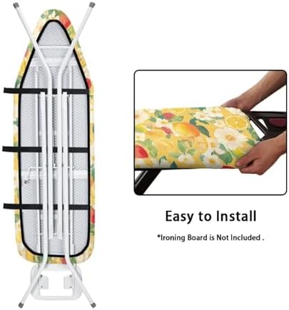 Strawberry Lemon Ironing Board Cover and Pad Soft Fabric Cover - Image 4