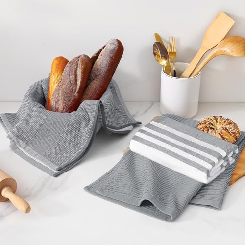 Homaxy Cotton 380 GSM Premium Kitchen Towels, 3 Pack - Image 6