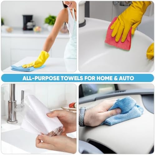 AIDEA Microfiber Cleaning Cloth-165 Sheets 3 Roll - Image 5