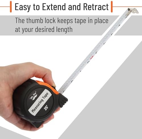 Mr. Pen- Retractable Tape Measure 25 ft, 2 Pack, Easy Read - Image 5