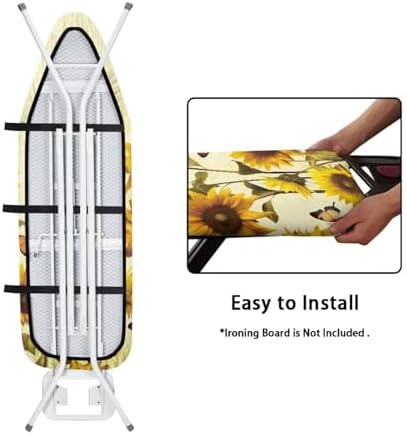 Sunflower Butterfly Ironing Board Cover and Pad- 52" x 13" Iron Board Cover - Image 5