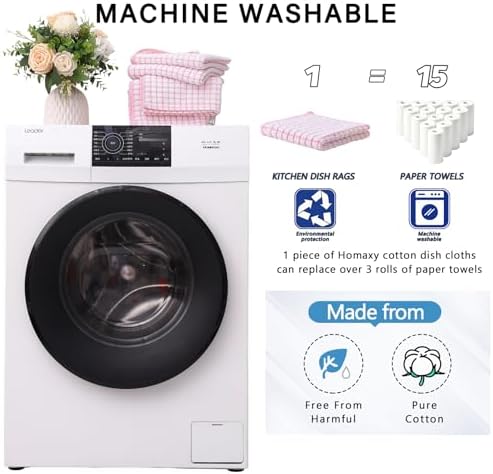 Kitinjoy Cotton 6 Pack Terry Kitchen Towels - Image 5