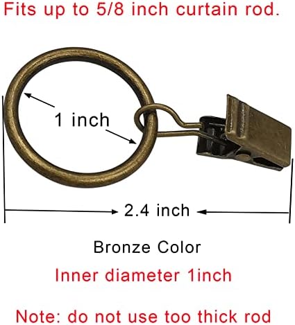 LLPJS 100 Pack Curtain Rings - Image 2