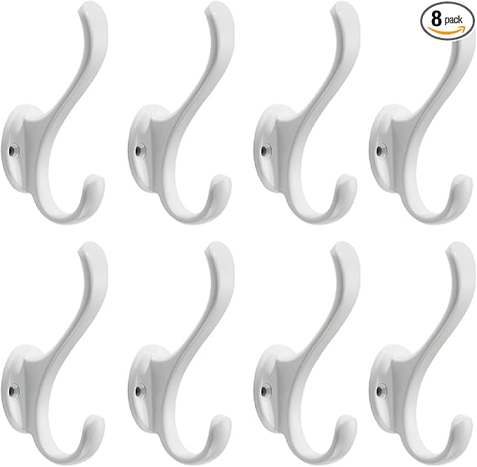 Coat Hooks 8Pack Hardware Towel Hooks by khtumeware